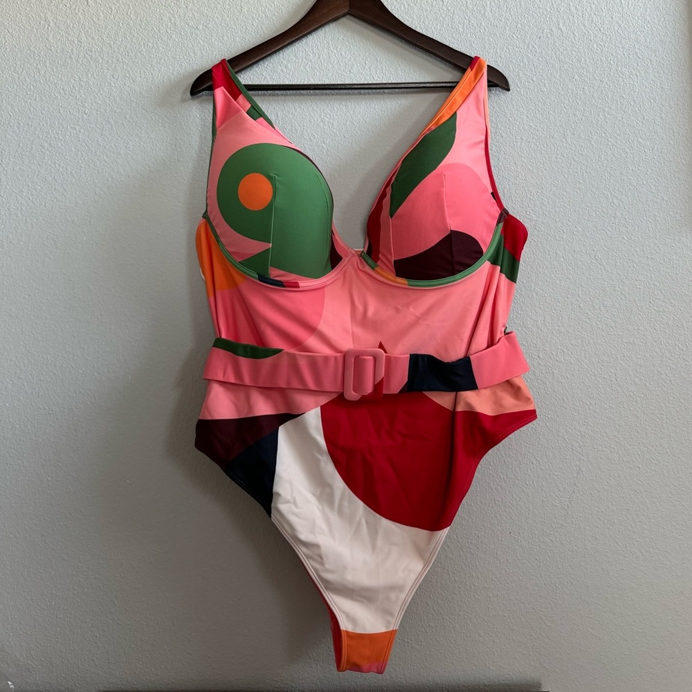 Anthropologie Multicolor One Piece Swimsuit